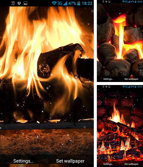 Fireplace - бесплатно скачать живые обои на Андроид телефон или планшет.