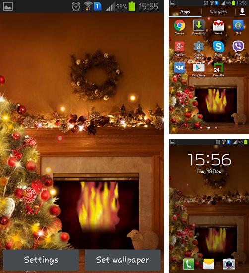 In addition to live wallpaper Snowboarding for Android phones and tablets, you can also download Fireplace New Year 2015 for free.