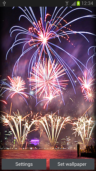 Fireworks für Android spielen. Live Wallpaper Feuerwerke kostenloser Download.