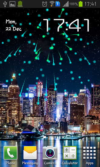 Fireworks 2015 - бесплатно скачать живые обои на Андроид телефон или планшет.
