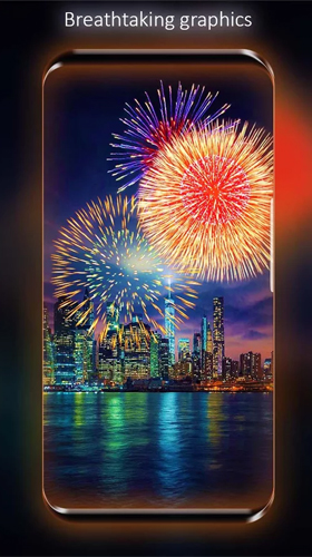 Descarga gratuita fondos de pantalla animados Fuegos artificiales para Android. Consigue la versión completa de la aplicación apk de Fireworks by Live Wallpapers HD para tabletas y teléfonos Android.