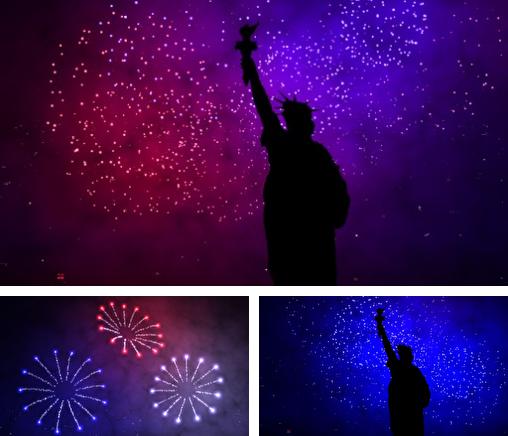 Kostenloses Android-Live Wallpaper Feuerwerk Deluxe. Vollversion der Android-apk-App Fireworks deluxe für Tablets und Telefone.