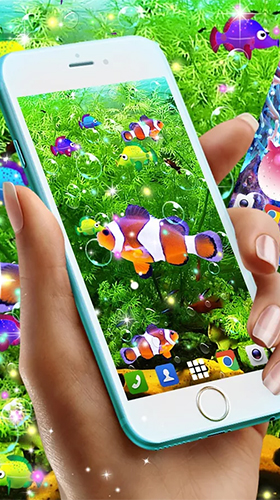 Kostenloses Android-Live Wallpaper Fisch. Vollversion der Android-apk-App Fish für Tablets und Telefone.