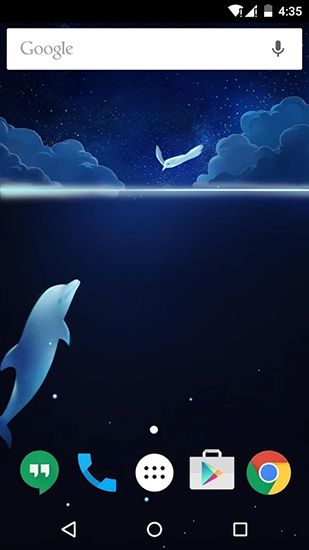 Descarga gratuita fondos de pantalla animados Delfín y pájaro: Amor  para Android. Consigue la versión completa de la aplicación apk de Fish and bird: Love para tabletas y teléfonos Android.