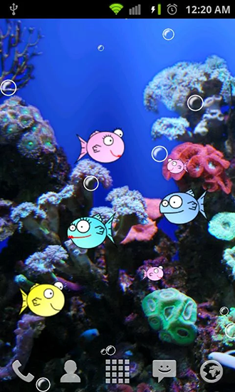 Télécharger le fond d'écran animé gratuit Aquarium rond. Obtenir la version complète app apk Android Fishbowl by Splabs pour tablette et téléphone.