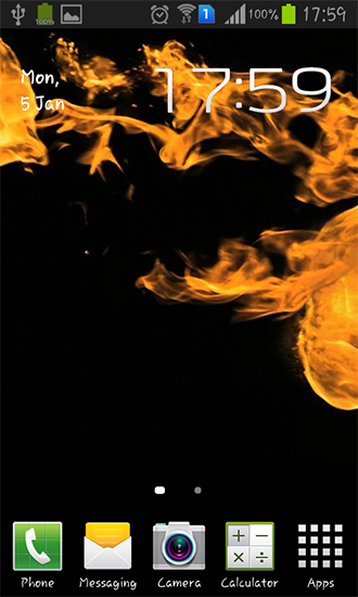 Flames explosion für Android spielen. Live Wallpaper Explosion der Flammen kostenloser Download.