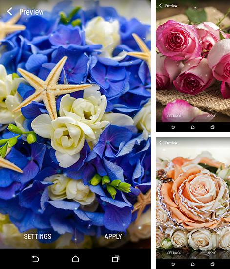 Android 搭載タブレット、携帯電話向けのライブ壁紙 フラワーズ2015 のほかにも、花束、Flower bouquets も無料でダウンロードしていただくことができます。