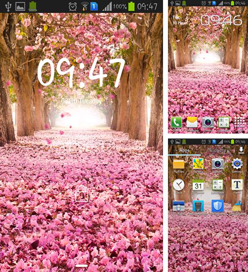 Además de fondo de pantalla animados Drift para teléfonos y tabletas Android, también puedes descargarte gratis Flower tree.