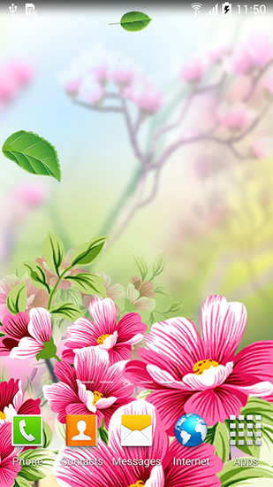 Flowers by Live wallpapers - бесплатно скачать живые обои на Андроид телефон или планшет.