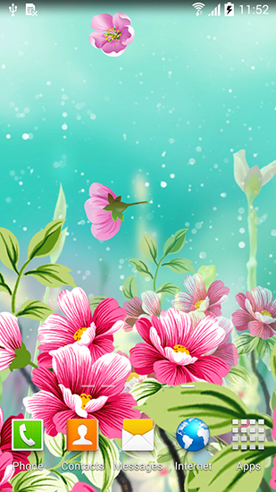 Papeis de parede animados Flores para Android. Papeis de parede animados Flowers by Live wallpapers para download gratuito.