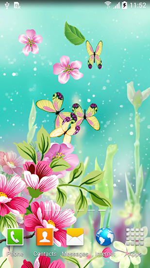 Скріншот Flowers by Live wallpapers. Скачати живі шпалери на Андроїд планшети і телефони.