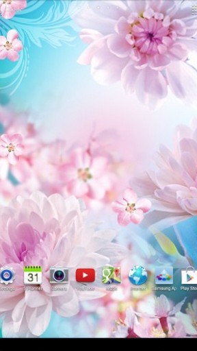 Screenshots do Flores por Papel de parede vivo 3D para tablet e celular Android.