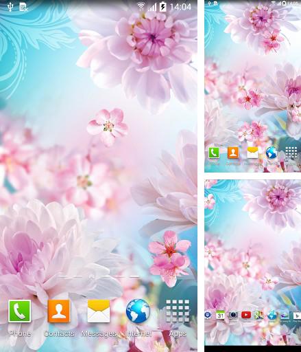 Kostenloses Android-Live Wallpaper Blumen von Live Wallpapers 3D. Vollversion der Android-apk-App Flowers by Live wallpapers 3D für Tablets und Telefone.