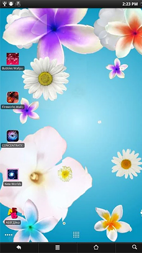 Flowers by PanSoft - бесплатно скачать живые обои на Андроид телефон или планшет.