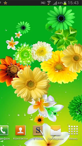 Flowers by PanSoft - скріншот живих шпалер для Android.