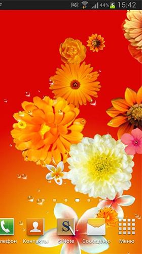 Écrans de Flowers by PanSoft pour tablette et téléphone Android.