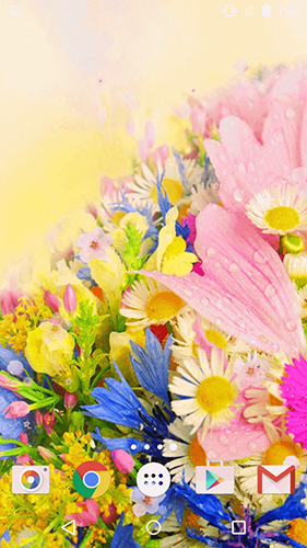 Flowers by Phoenix Live Wallpapers - скріншот живих шпалер для Android.