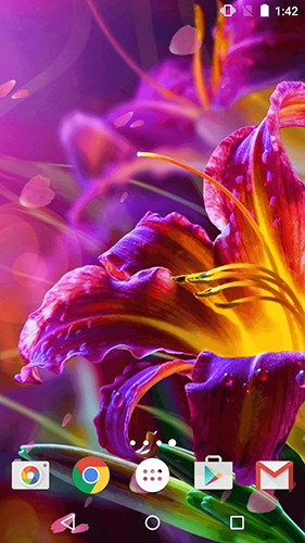 Capturas de pantalla de Flowers by Phoenix Live Wallpapers para tabletas y teléfonos Android.