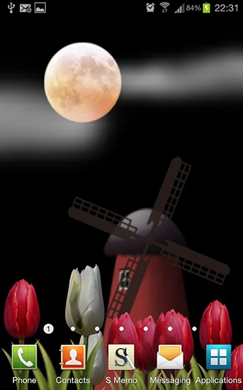 Flowers HD - скриншоты живых обоев для Android.