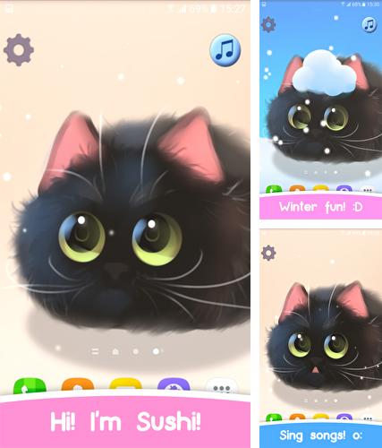 Además de fondo de pantalla animados Navidad para teléfonos y tabletas Android, también puedes descargarte gratis Fluffy Sushi.
