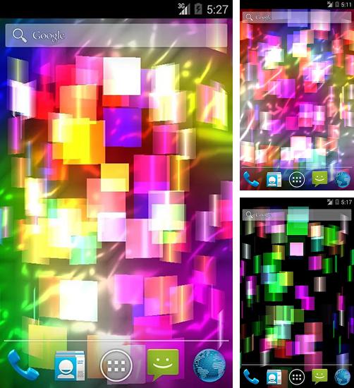 Дополнительно к живым обоям на Андроид телефоны и планшеты Блестящие бриллианты, вы можете также бесплатно скачать заставку Fly color.