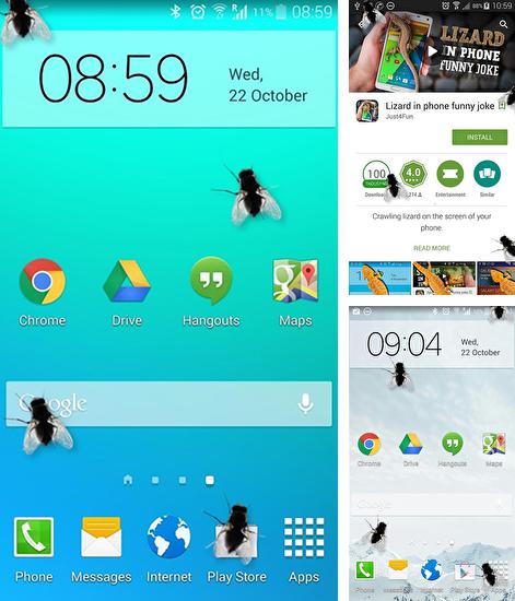 Alem do papel de parede animado Floresta, cachoeira, lago para telefones e tablets Android, voce tambem pode baixar Mosca no celular, Fly in phone gratuitamente.