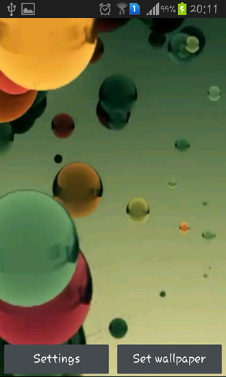 Télécharger le fond d'écran animé gratuit Boules colorées volantes . Obtenir la version complète app apk Android Flying colored balls pour tablette et téléphone.
