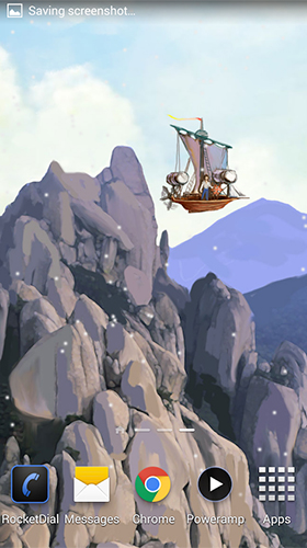 Papeis de parede animados Mundo voador para Android. Papeis de parede animados Flying world para download gratuito.