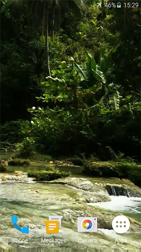 Screenshots do Córrego da floresta para tablet e celular Android.