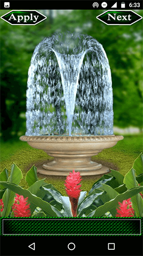 Fountain 3D für Android spielen. Live Wallpaper Brunnen 3D kostenloser Download.
