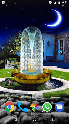 Screenshots of the Fountain 3D for Android tablet, phone.