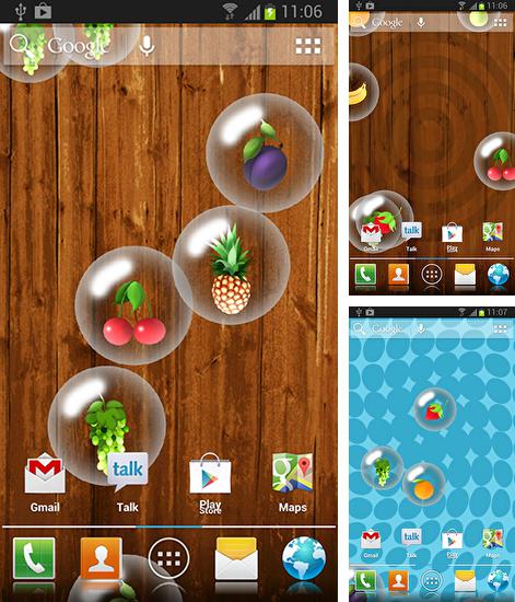 Додатково до живої шпалери Боке 3D для Android телефонів та планшетів, Ви можете також безкоштовно скачати Friut.