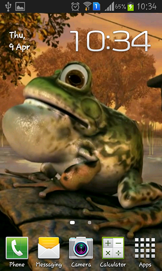 Frog 3D - бесплатно скачать живые обои на Андроид телефон или планшет.