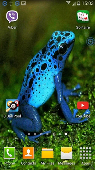 Descarga gratuita fondos de pantalla animados Ranas: sacude y cambia  para Android. Consigue la versión completa de la aplicación apk de Frogs: shake and change para tabletas y teléfonos Android.