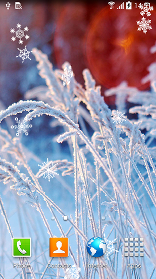 Télécharger le fond d'écran animé gratuit Fleurs d'hiver. Obtenir la version complète app apk Android Frozen flowers pour tablette et téléphone.