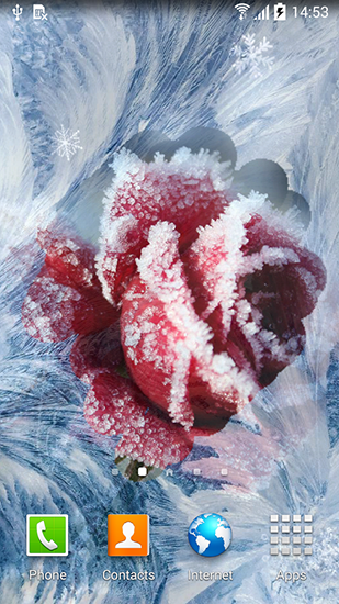 Screenshots of the Frozen flowers for Android tablet, phone.