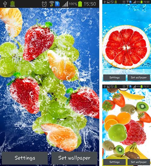 En plus du fond d'écran Vraie météo 3D pour téléphones et tablettes Android, vous pouvez aussi télécharger gratuitement Fruits, Fruits.