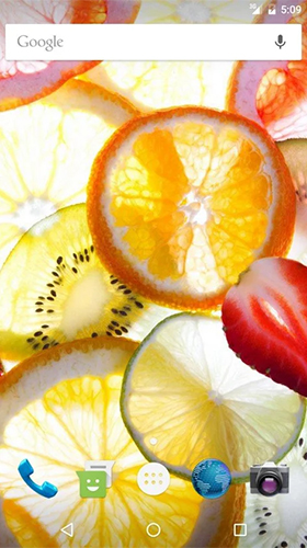 Fruits by Wasabi - скачать бесплатно живые обои для Андроид на рабочий стол.
