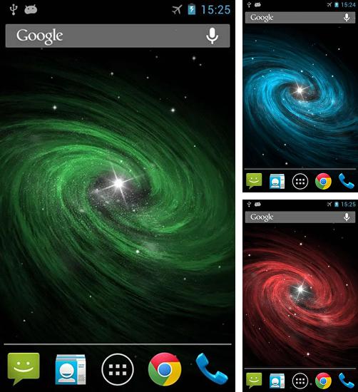 In addition to live wallpaper Pinwheel for Android phones and tablets, you can also download Galaxy by Wasabi for free.