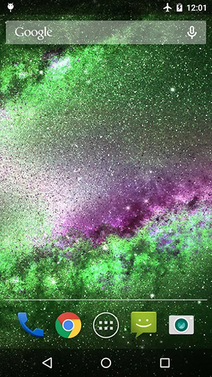 Galaxy dust für Android spielen. Live Wallpaper Galaktischer Staub kostenloser Download.