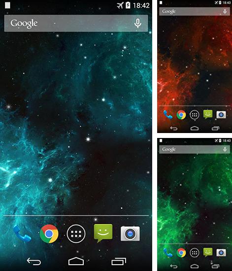 Дополнительно к живым обоям на Андроид телефоны и планшеты Один A9 HD, вы можете также бесплатно скачать заставку Galaxy nebula.