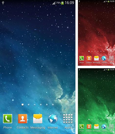 Kostenloses Android-Live Wallpaper Galaxie: Parallax. Vollversion der Android-apk-App Galaxy: Parallax für Tablets und Telefone.