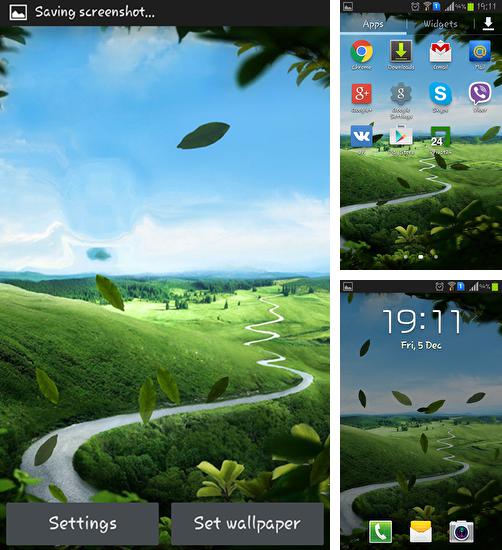 Додатково до живої шпалери Гоночний автомобіль для Android телефонів та планшетів, Ви можете також безкоштовно скачати Galaxy S4: Nature.