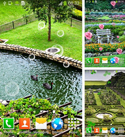 Дополнительно к живым обоям на Андроид телефоны и планшеты Кустом, вы можете также бесплатно скачать заставку Garden by Cool Free Live Wallpapers.