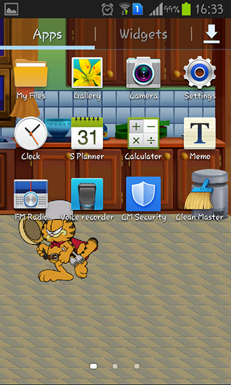 Garfield's defense - безкоштовно скачати живі шпалери на Андроїд телефон або планшет.