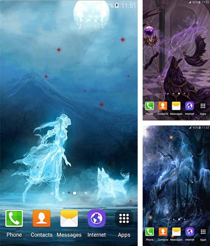 Kostenloses Android-Live Wallpaper Geister. Vollversion der Android-apk-App Ghosts für Tablets und Telefone.