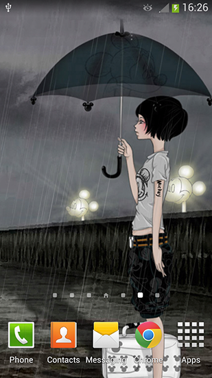 Baixe o papeis de parede animados Girl and rainy day para Android gratuitamente. Obtenha a versao completa do aplicativo apk para Android A menina e o dia chuvoso para tablet e celular.