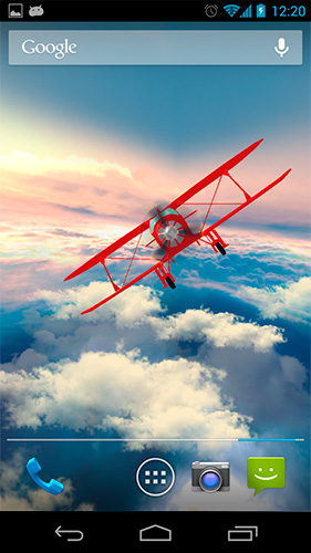 Glider in the sky - бесплатно скачать живые обои на Андроид телефон или планшет.