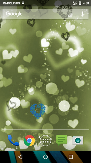 Glow heart für Android spielen. Live Wallpaper Leuchtendes Herz kostenloser Download.