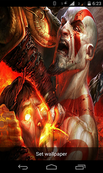 God of war für Android spielen. Live Wallpaper Gott des Krieges kostenloser Download.